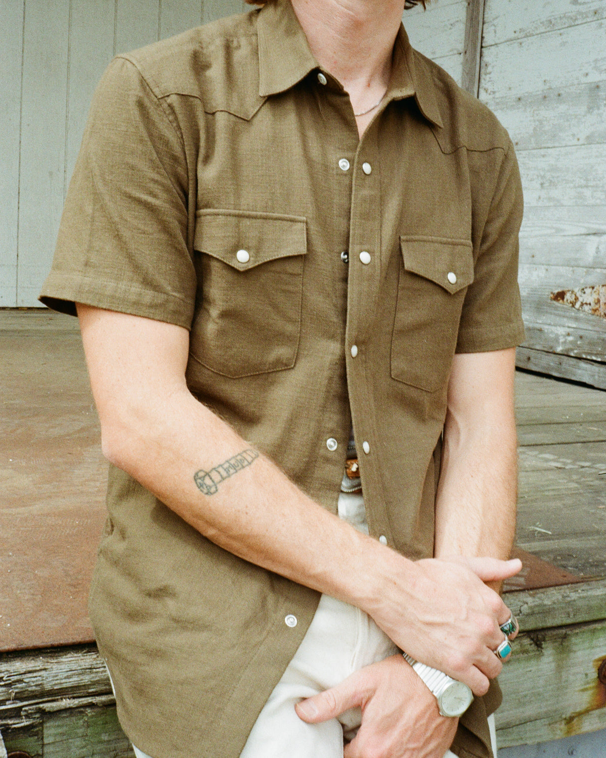 Slub Cotton Olive Drab