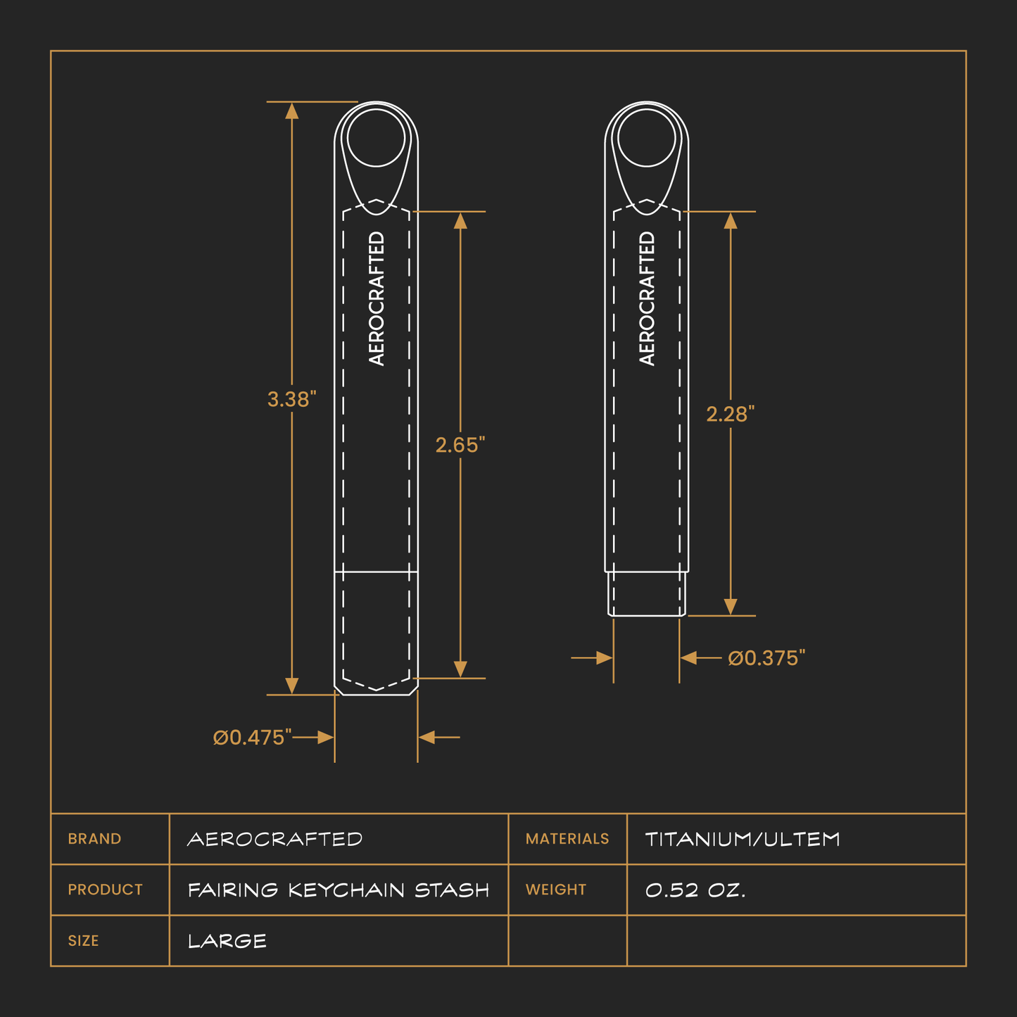 Fairing Keychain Stash