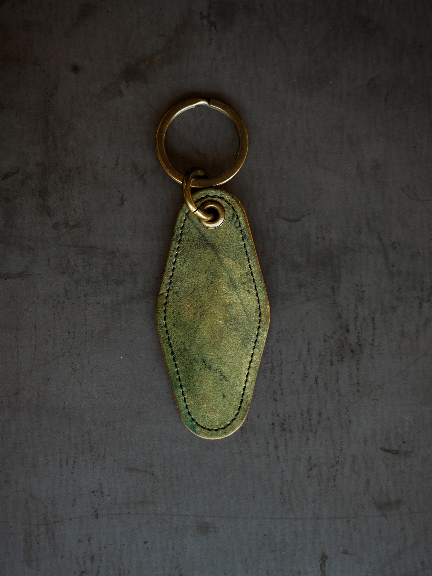 Motel Key Ring - Reverse Black Horween Shell Cordovan