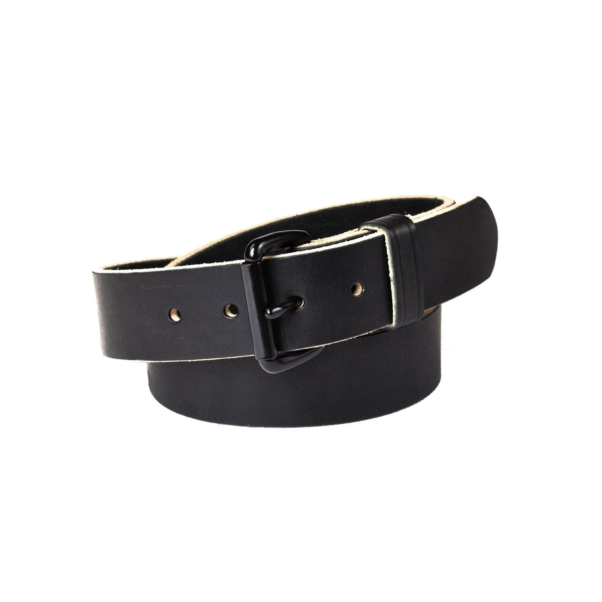 Thick black shop belts