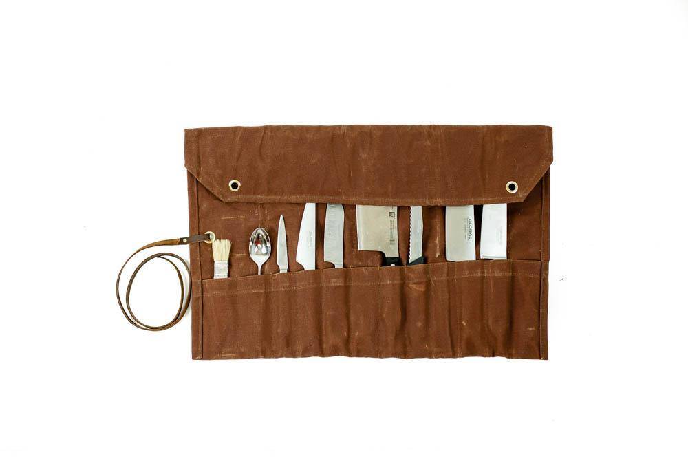 Chef Waxed Canvas Knife Roll