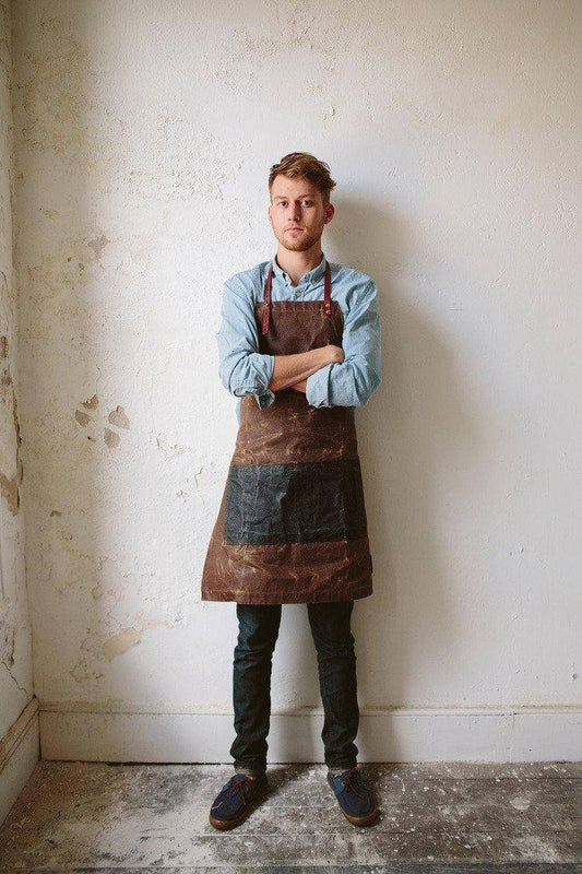 The Charles Waxed Canvas Apron - - 1
