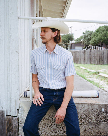 Oxford Red Blue Stripe