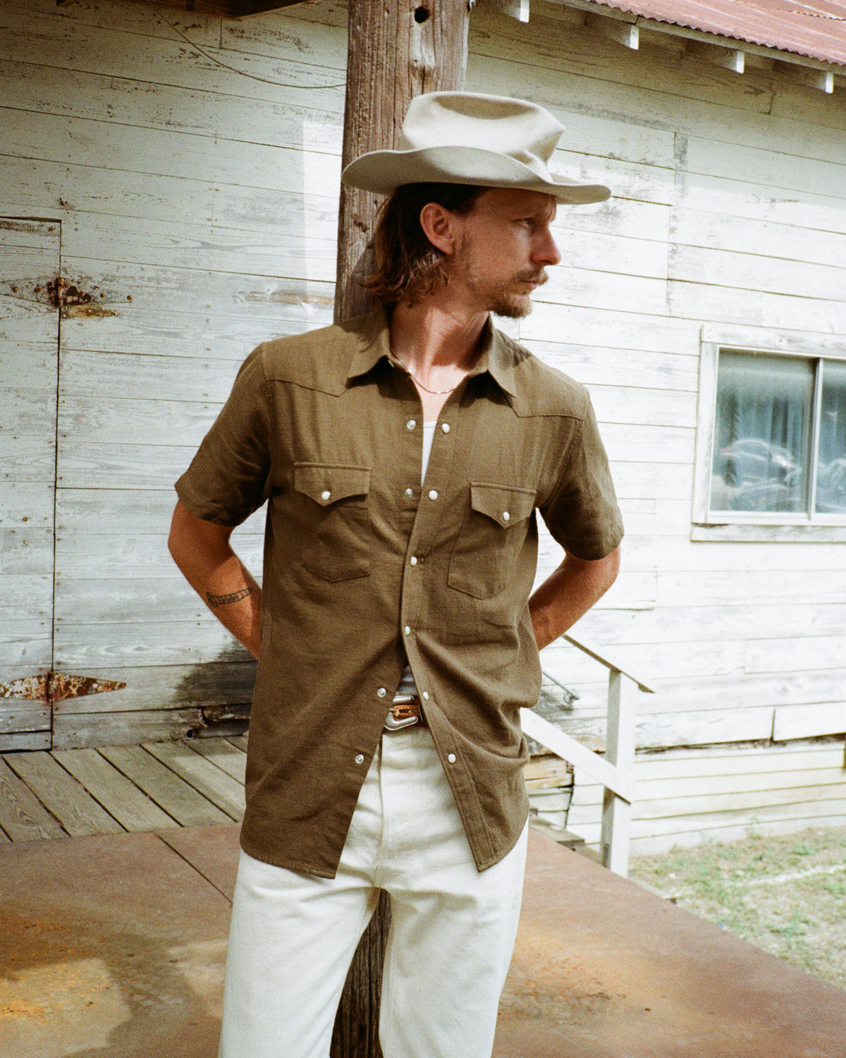 Slub Cotton Olive Drab