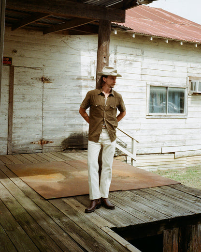 Slub Cotton Olive Drab