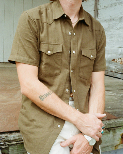 Slub Cotton Olive Drab