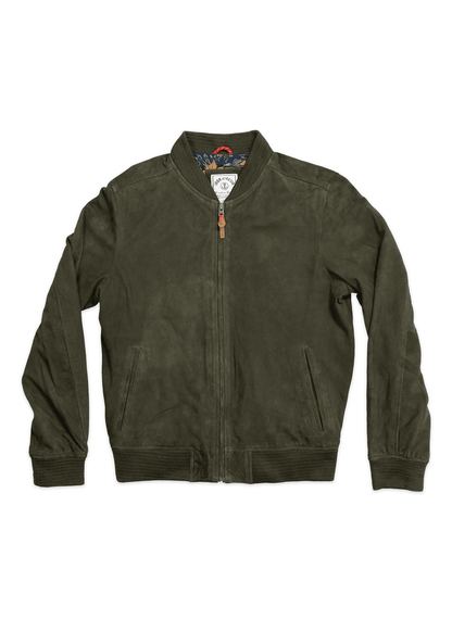 Goat Suede Bomber Jacket
