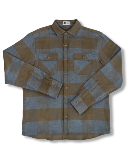 Field Grand Flannel, Caper Green