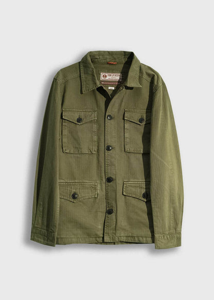 Herringbone Military Jacket