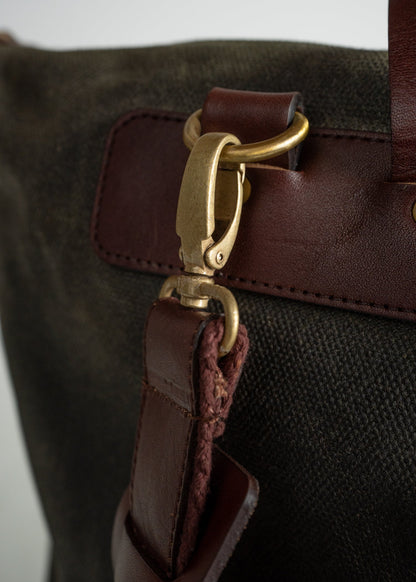 Waxed Canvas Tote Bag
