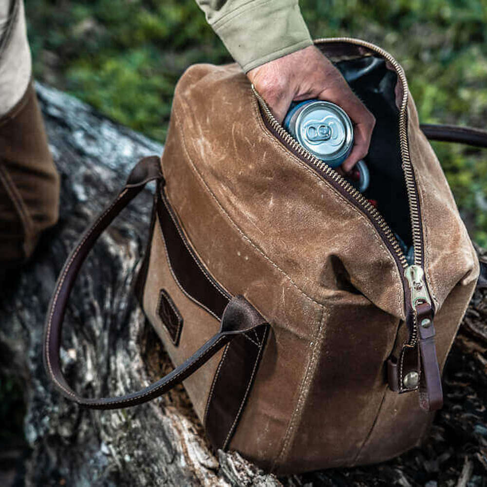 White Wing Waxed Canvas Cooler