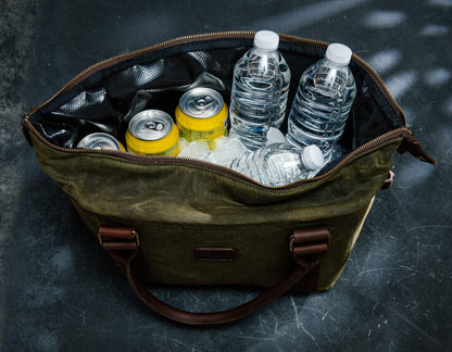 White Wing Waxed Canvas Cooler