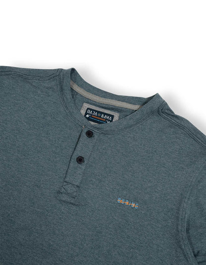 THE BORING HENLEY - HEATHER BLUE
