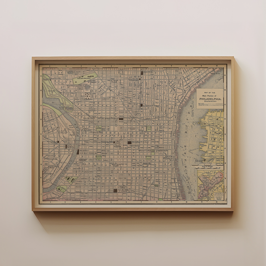 Philadelphia Vintage Map