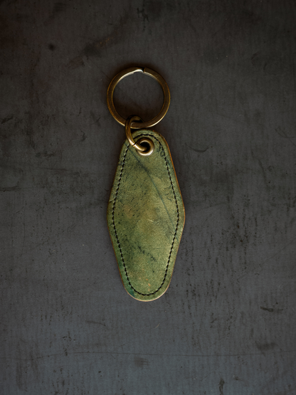 Motel Key Ring - Reverse Black Horween Shell Cordovan