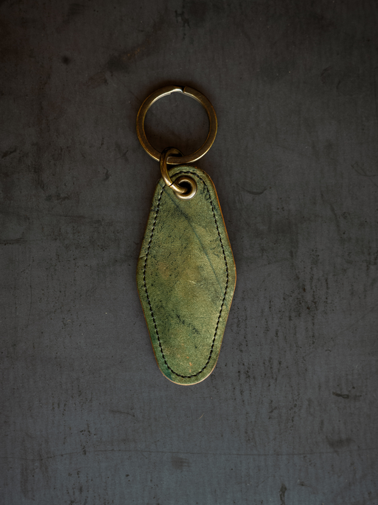 Motel Key Ring - Reverse Black Horween Shell Cordovan