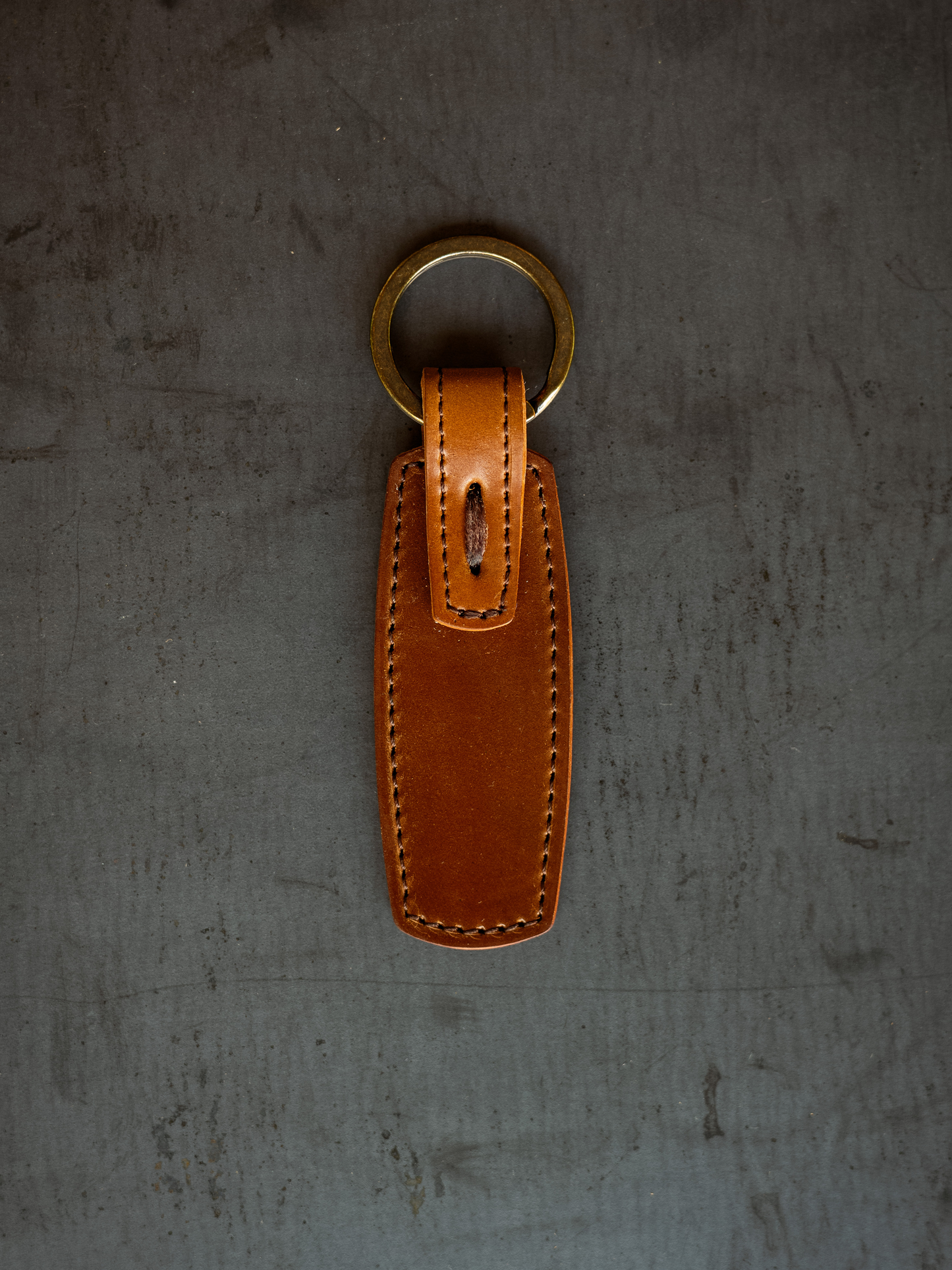 Rover Key Ring - Bourbon Horween Shell Cordovan