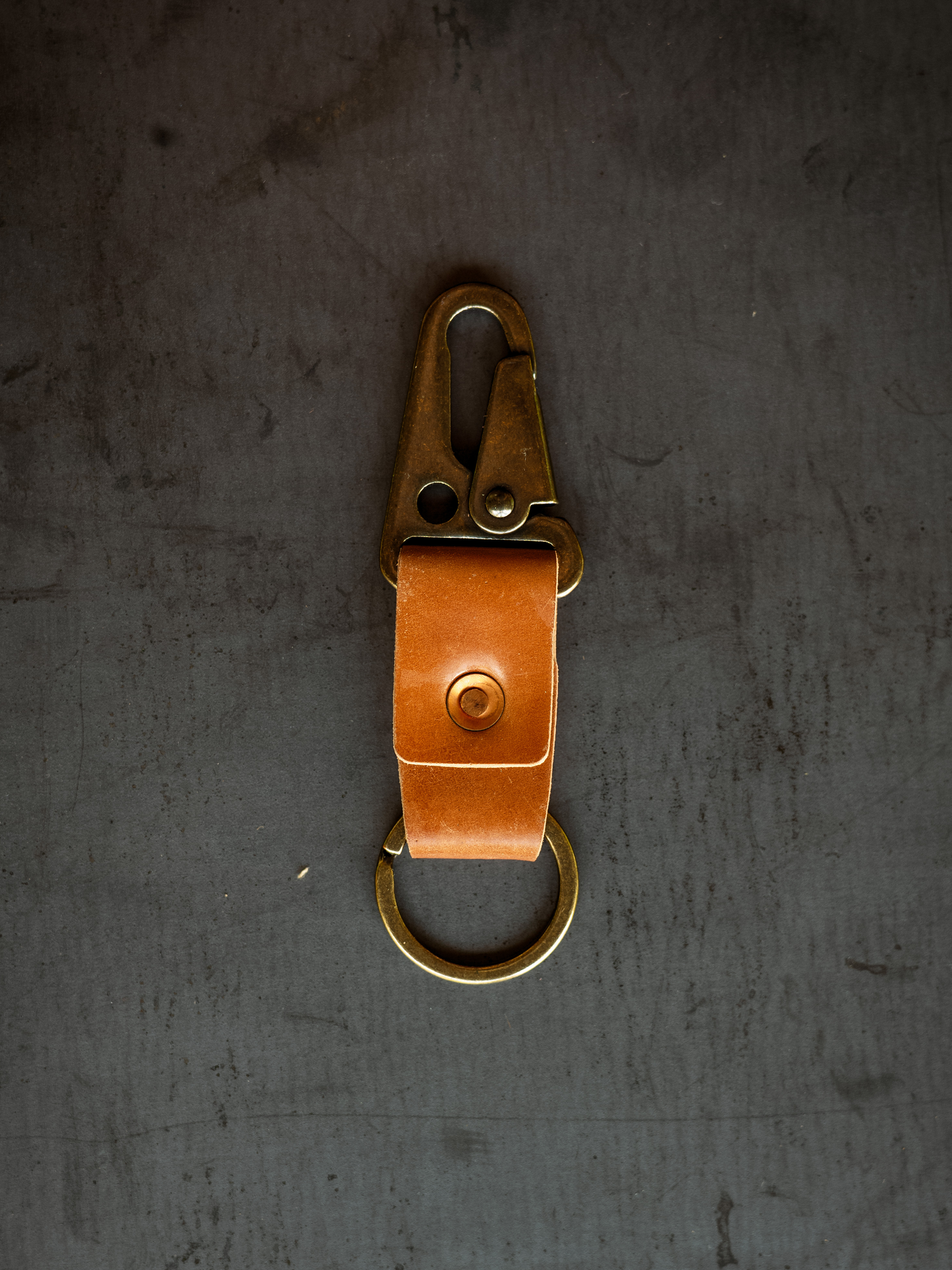 Key Clip - Natural Shell Cordovan