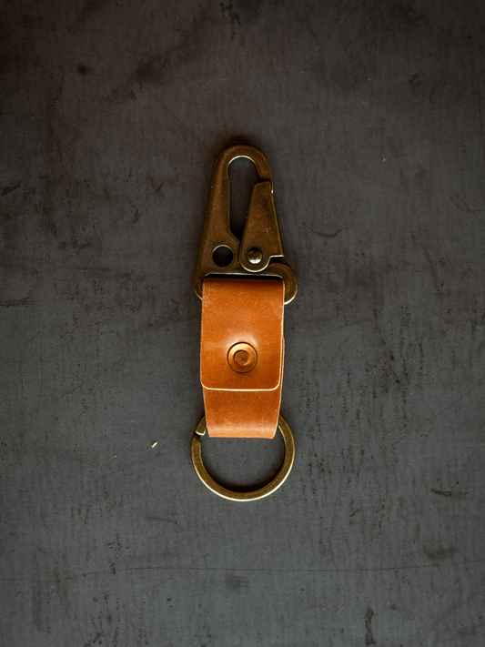 Key Clip - Natural Shell Cordovan