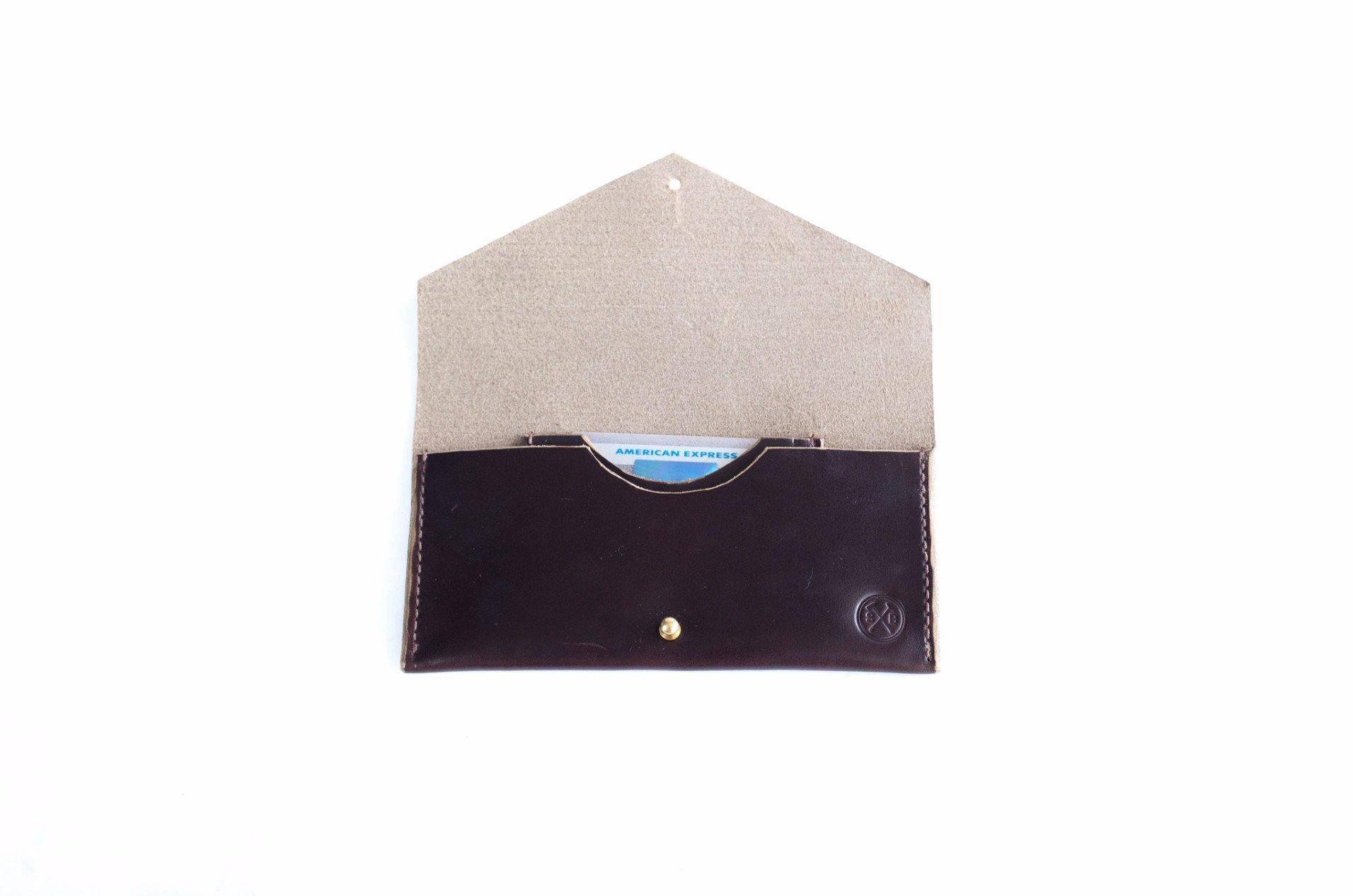 Seahawk Dark Brown Horween Leather Women's Clutch Wallet