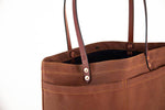 Load image into Gallery viewer, The New Craft Tote in Waxed Canvas and Leather - Brush Brown (Pre-order) - Sturdy Brothers
