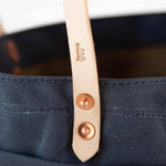 Load image into Gallery viewer, The New Craft Tote in Waxed Canvas and Leather - Slate Blue (Pre-order) - Sturdy Brothers
