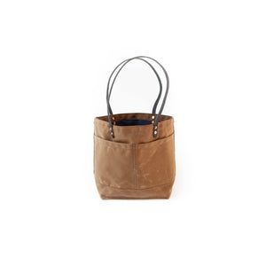 The New Craft Tote in Waxed Canvas and Leather - Field Tan (Pre-order) - Sturdy Brothers