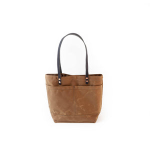 The New Craft Tote in Waxed Canvas and Leather - Field Tan (Pre-order) - Sturdy Brothers