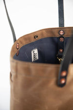 Load image into Gallery viewer, The New Craft Tote in Waxed Canvas and Leather - Field Tan (Pre-order) - Sturdy Brothers
