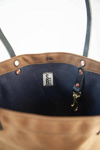 The New Craft Tote in Waxed Canvas and Leather - Field Tan (Pre-order) - Sturdy Brothers