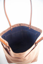 Load image into Gallery viewer, The New Craft Tote in Waxed Canvas and Leather - Brush Brown (Pre-order) - Sturdy Brothers
