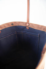Load image into Gallery viewer, The New Craft Tote in Waxed Canvas and Leather - Brush Brown (Pre-order) - Sturdy Brothers
