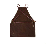 Load image into Gallery viewer, The Charles Cross-back Apron in Waxed Canvas and Leather
