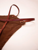 Load image into Gallery viewer, The Charles Cross-back Apron in Waxed Canvas and Leather
