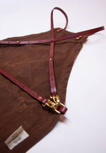 Load image into Gallery viewer, The Charles Cross-back Apron in Waxed Canvas and Leather
