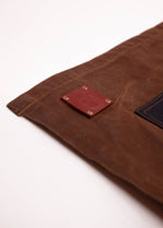 Load image into Gallery viewer, The Charles Cross-back Apron in Waxed Canvas and Leather
