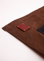 Load image into Gallery viewer, The Charles Cross-back Apron in Waxed Canvas and Leather

