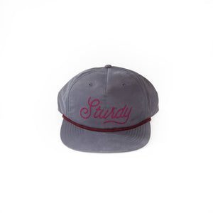 Chainstitch Pinch Front Hat - Charcoal