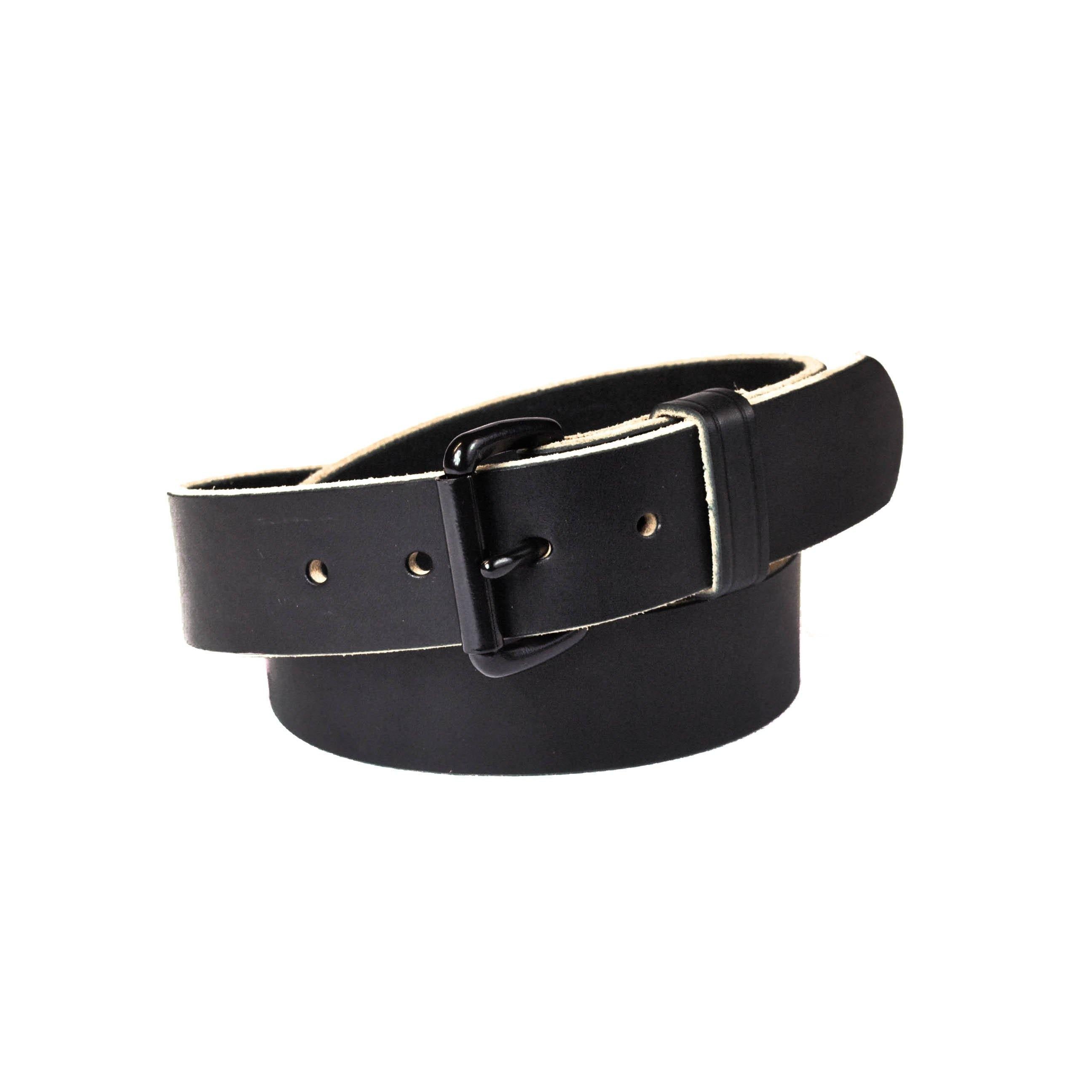Full Grain Black Men's Leather Belt