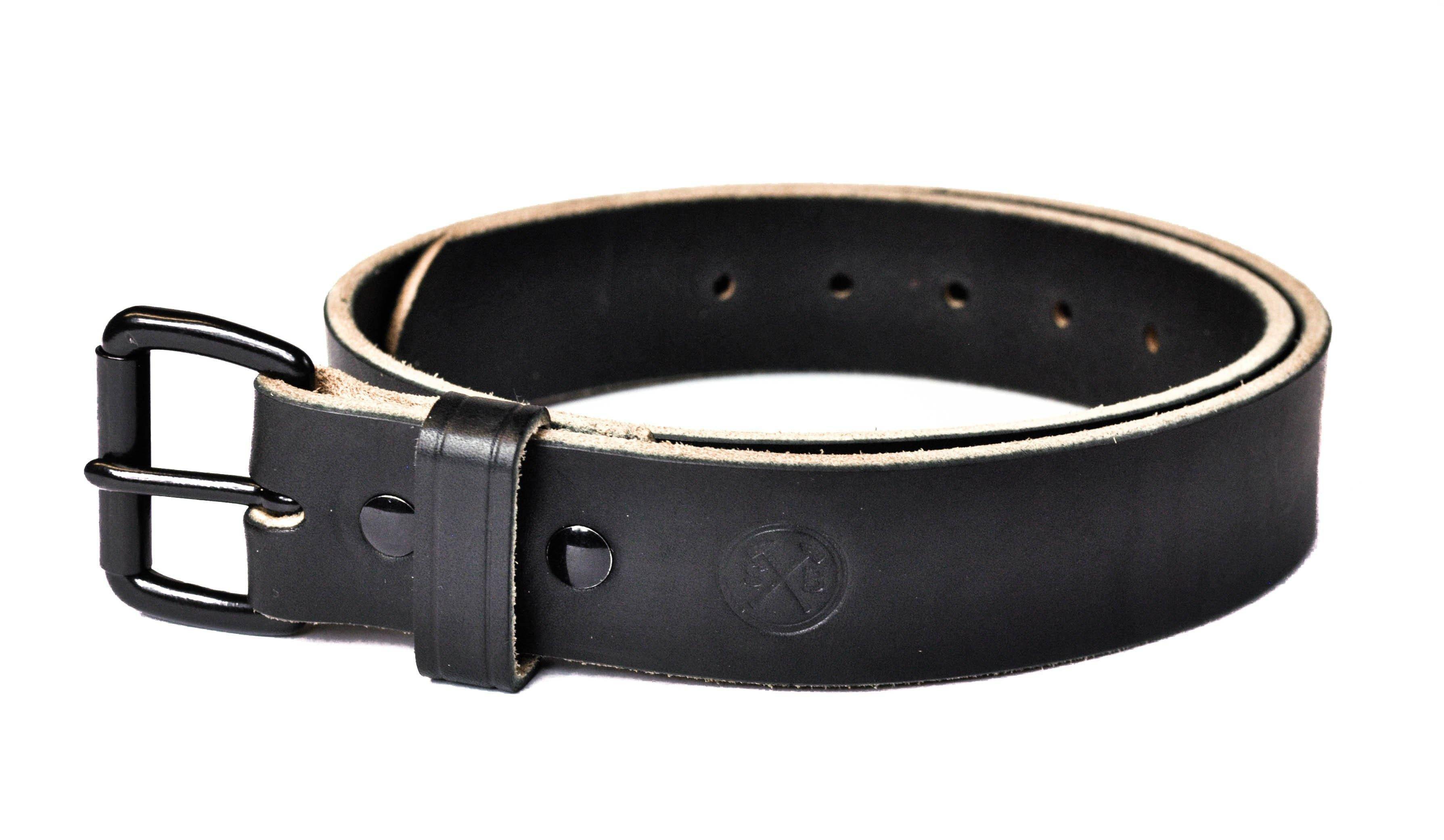 Full Grain Black Men's Leather Belt