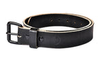 Load image into Gallery viewer, Full Grain Black Men&#39;s Leather Belt
