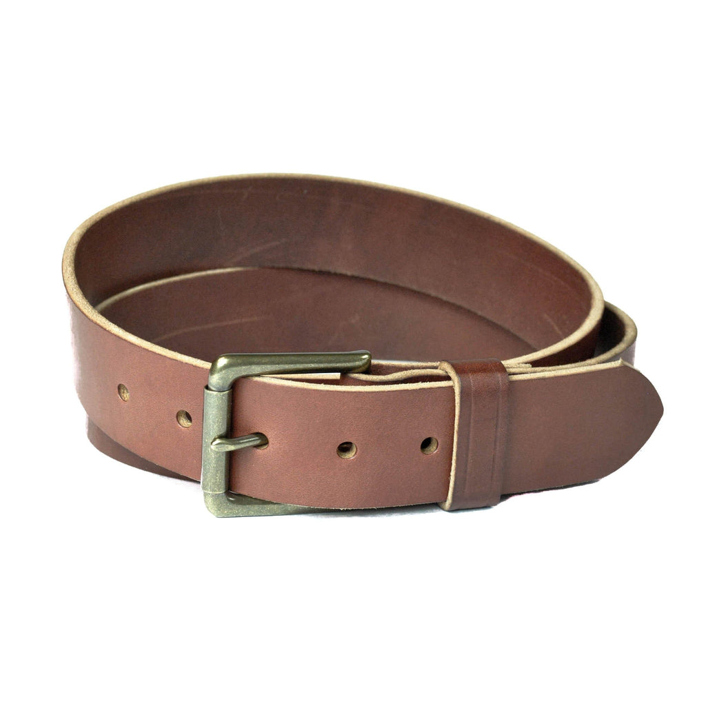 Full Grain Chestnut Men's Leather Belt
