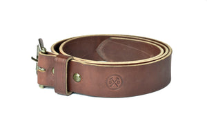 Full Grain Chestnut Men's Leather Belt