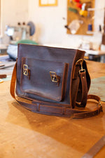 Load image into Gallery viewer, Leather Messenger Bag
