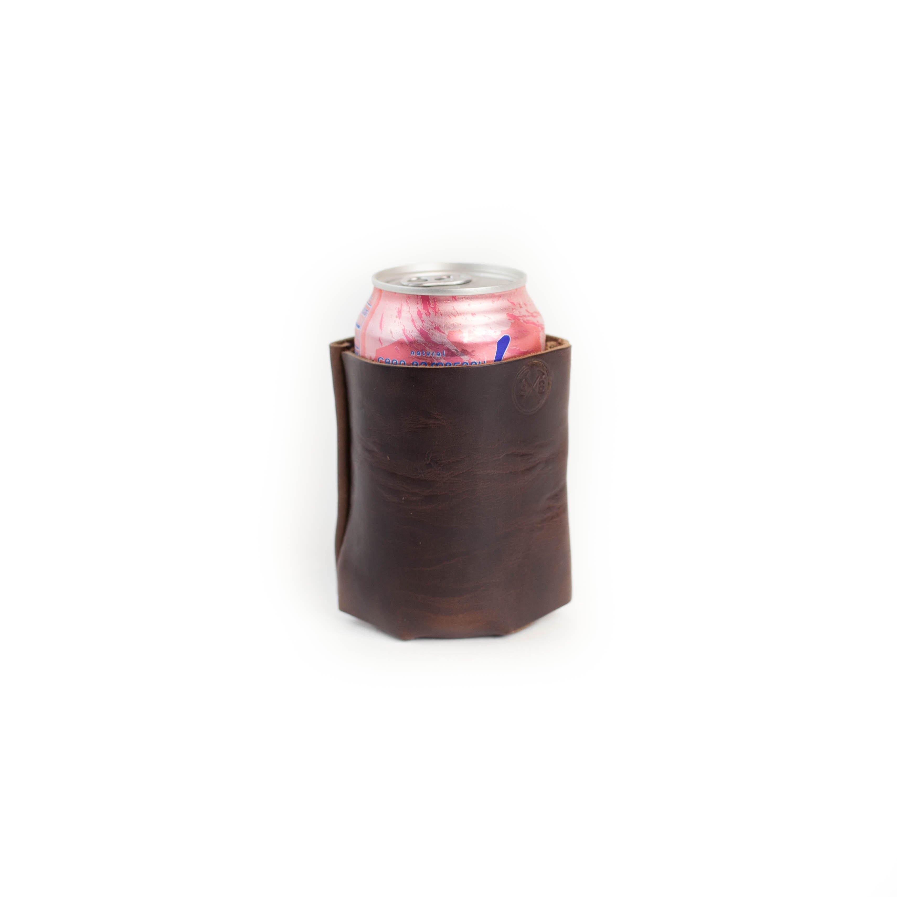 Premium leather football camo coozie – Drinking hides