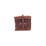 Load image into Gallery viewer, Lunch Sack Nutmeg Waxed Canvas &amp; Leather
