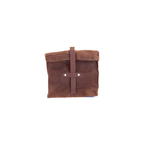 Lunch Sack Nutmeg Waxed Canvas & Leather