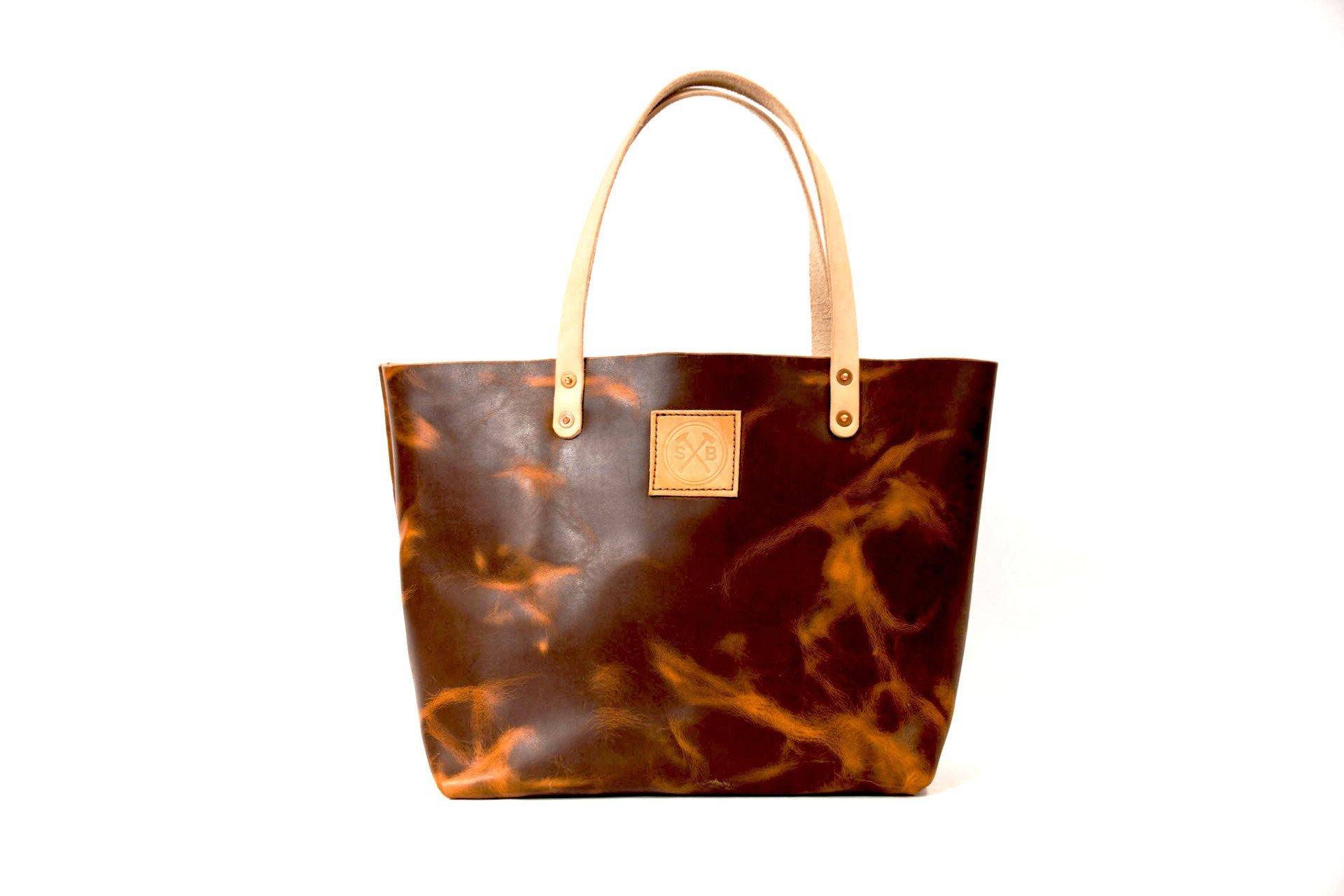 The Paxton Small Horween Natural Dublin Leather Tote - Sturdy Brothers