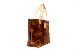 The Paxton Small Horween Natural Dublin Leather Tote - Sturdy Brothers