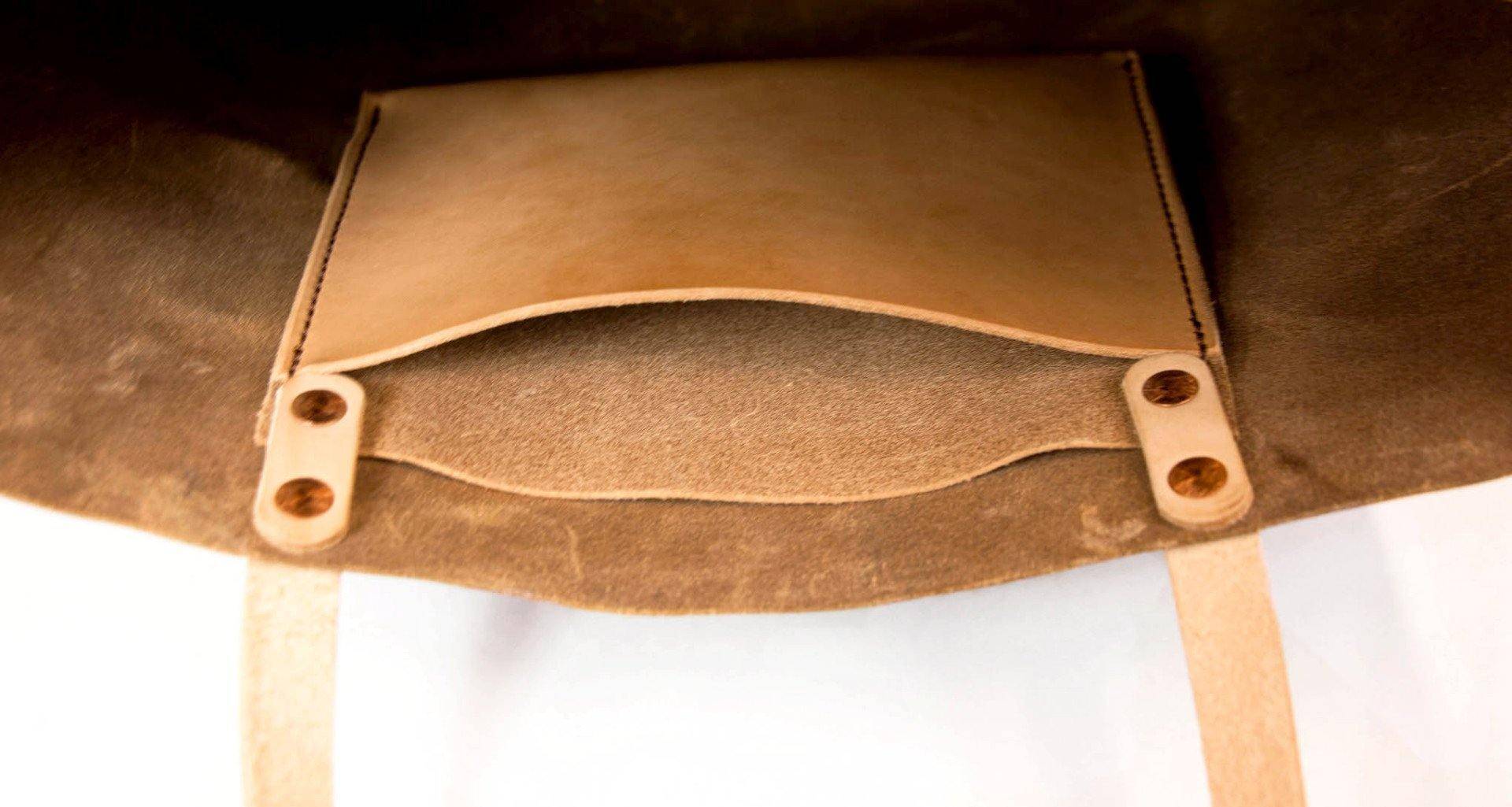 The Paxton Small Horween Natural Dublin Leather Tote - Sturdy Brothers